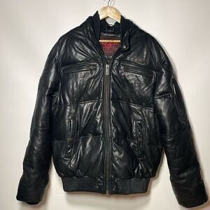 Coogi leather coat